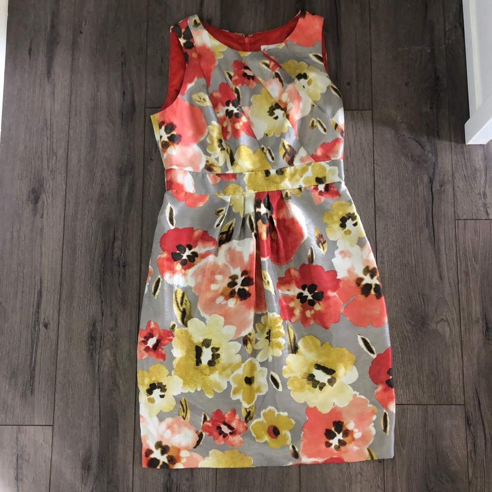 Sleeveless Floral Print Dress Petite Kim Rogers